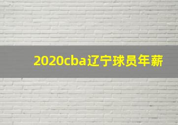 2020cba辽宁球员年薪