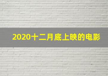 2020十二月底上映的电影