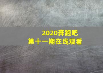 2020奔跑吧第十一期在线观看