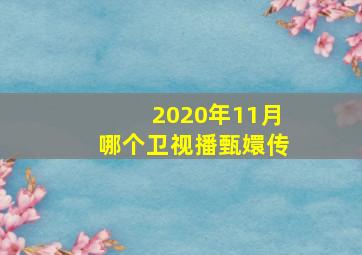 2020年11月哪个卫视播甄嬛传