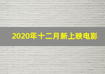 2020年十二月新上映电影