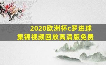 2020欧洲杯c罗进球集锦视频回放高清版免费