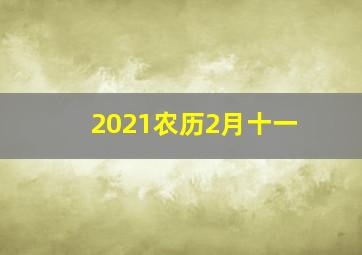 2021农历2月十一