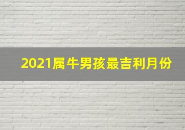 2021属牛男孩最吉利月份