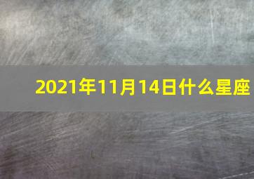 2021年11月14日什么星座