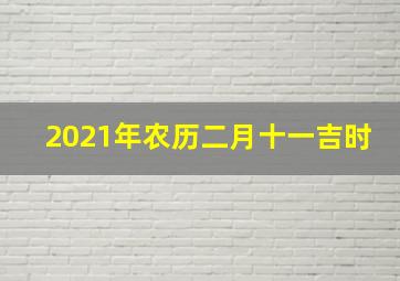 2021年农历二月十一吉时