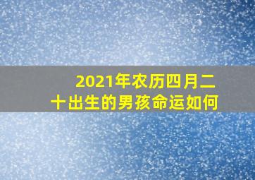 2021年农历四月二十出生的男孩命运如何