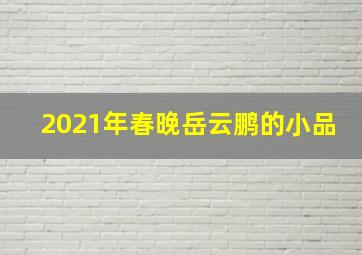 2021年春晚岳云鹏的小品