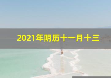 2021年阴历十一月十三