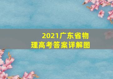 2021广东省物理高考答案详解图