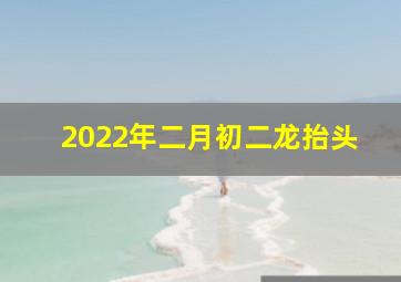 2022年二月初二龙抬头