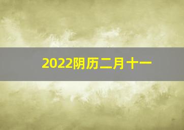 2022阴历二月十一