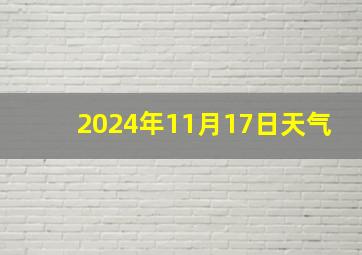 2024年11月17日天气