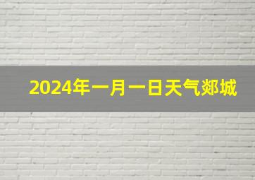 2024年一月一日天气郯城