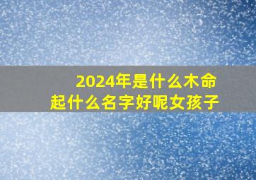 2024年是什么木命起什么名字好呢女孩子