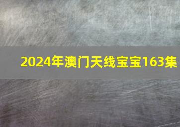 2024年澳门天线宝宝163集