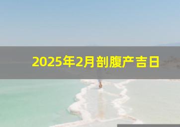 2025年2月剖腹产吉日