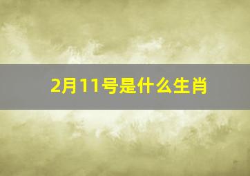 2月11号是什么生肖