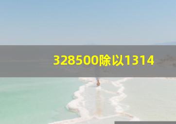 328500除以1314