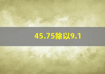 45.75除以9.1