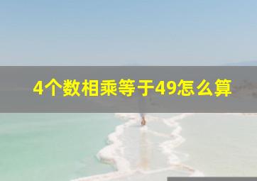 4个数相乘等于49怎么算