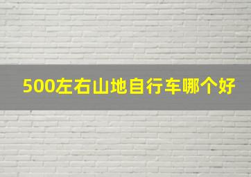 500左右山地自行车哪个好