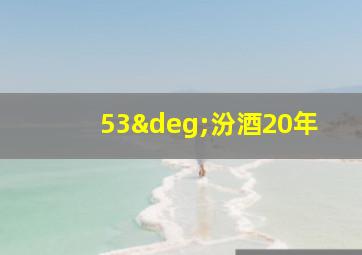 53°汾酒20年