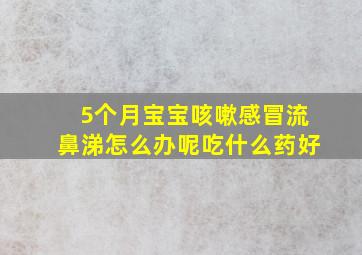 5个月宝宝咳嗽感冒流鼻涕怎么办呢吃什么药好