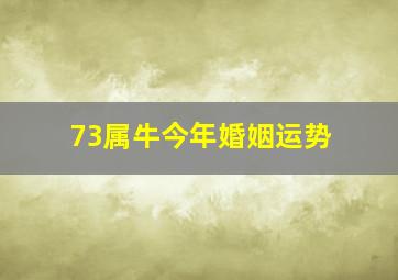 73属牛今年婚姻运势