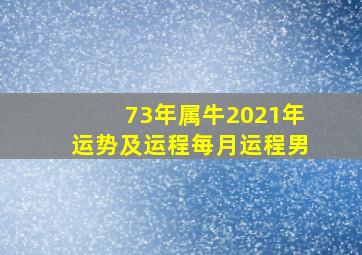 73年属牛2021年运势及运程每月运程男