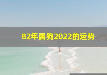 82年属狗2022的运势