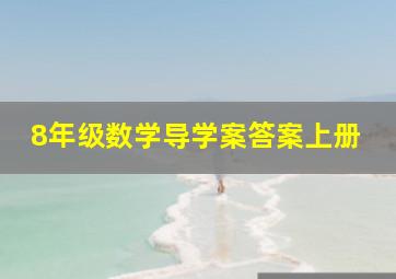 8年级数学导学案答案上册