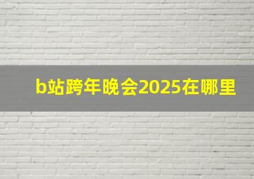 b站跨年晚会2025在哪里