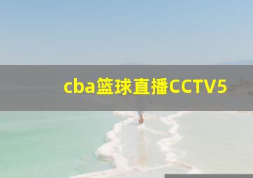 cba篮球直播CCTV5