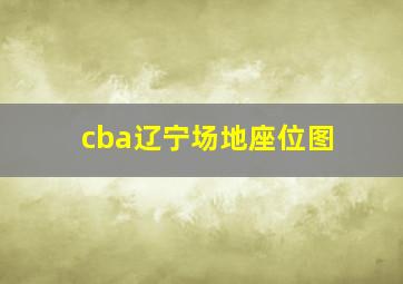 cba辽宁场地座位图