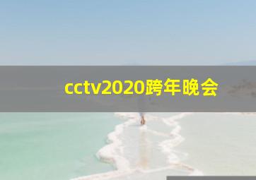 cctv2020跨年晚会