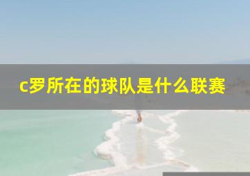 c罗所在的球队是什么联赛