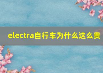 electra自行车为什么这么贵