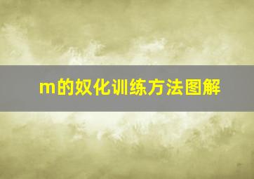 m的奴化训练方法图解