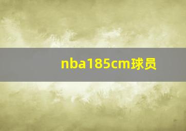 nba185cm球员