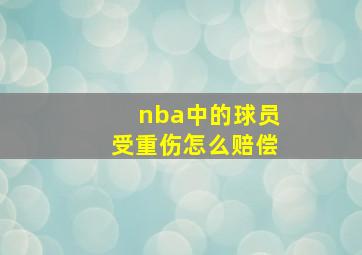 nba中的球员受重伤怎么赔偿