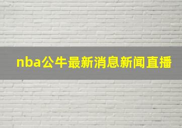 nba公牛最新消息新闻直播