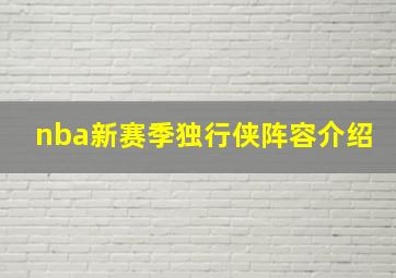 nba新赛季独行侠阵容介绍