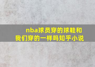 nba球员穿的球鞋和我们穿的一样吗知乎小说