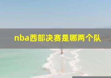 nba西部决赛是哪两个队