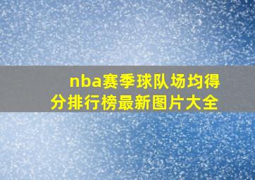 nba赛季球队场均得分排行榜最新图片大全