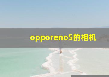 opporeno5的相机