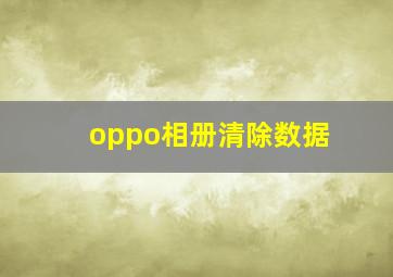 oppo相册清除数据