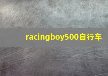 racingboy500自行车