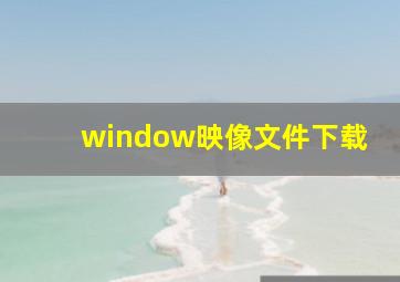 window映像文件下载